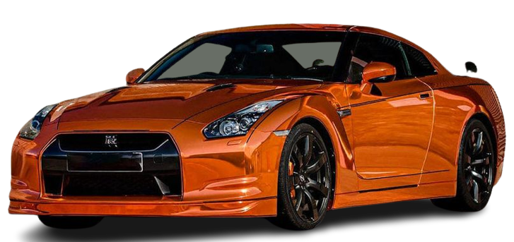 orange chrome car